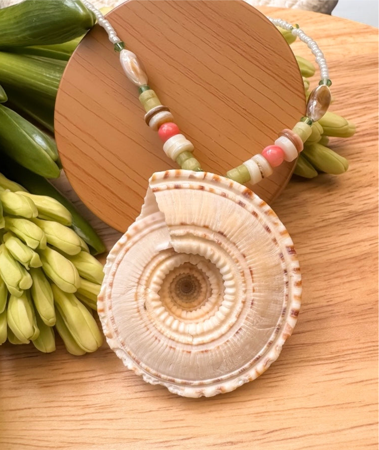 Pink Sundial Necklace