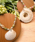 Green Beaded Shell Necklace