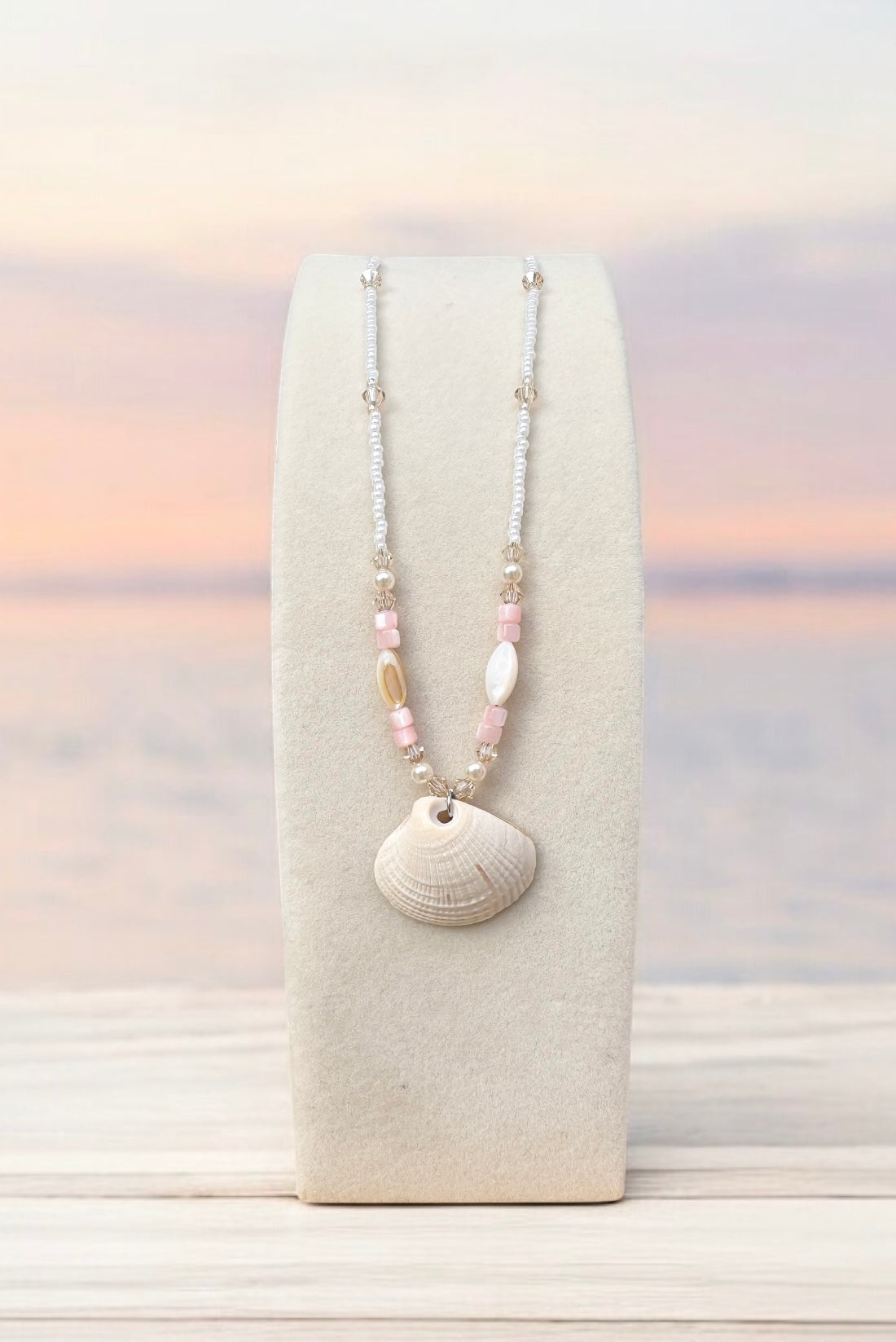 Baby Pink Sea Shell Necklace